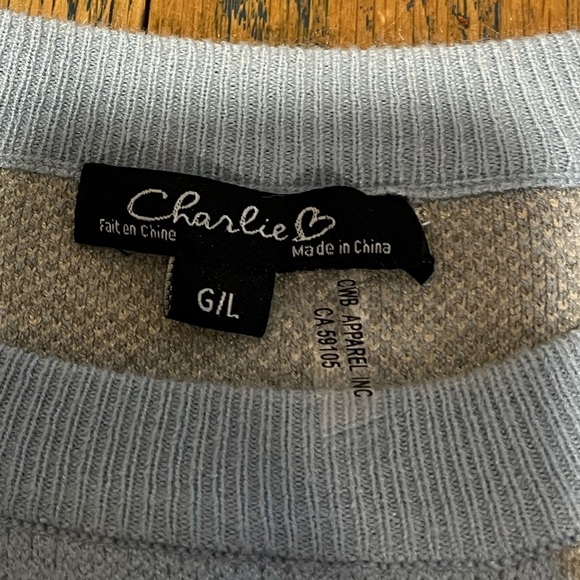 CHARLIE B – Chevron Knit Sweater – Size L - Picture 2 of 9